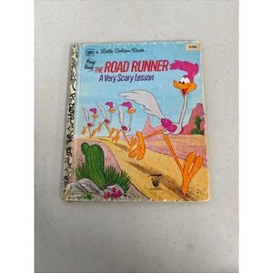 Little Golden Book The‎ Road Runner A Very Scary Lesson Vintage Childrens Book